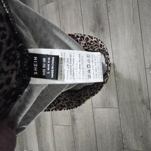 SHEIN Leopard Print Skirt - Brown and Black